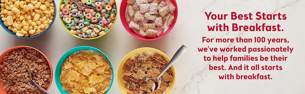 Your best starts with breakfast and Kelloggs offers a wide variety of cereals to suit your tastes 