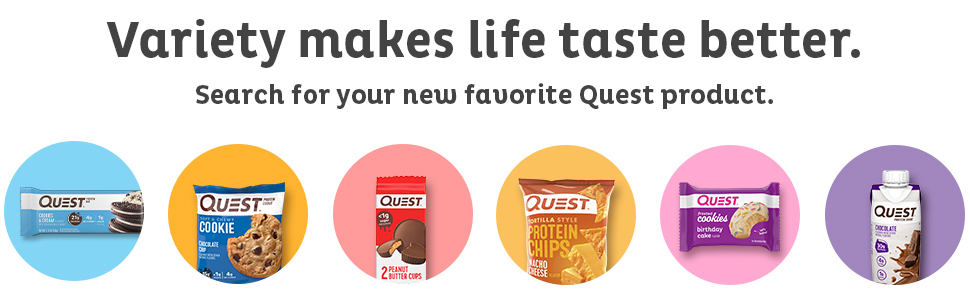 Search for your new favorite Quest product. 